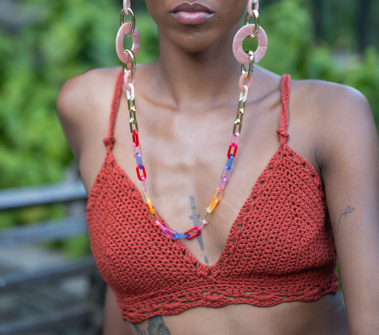 Coquille Plunge Top - Sienna