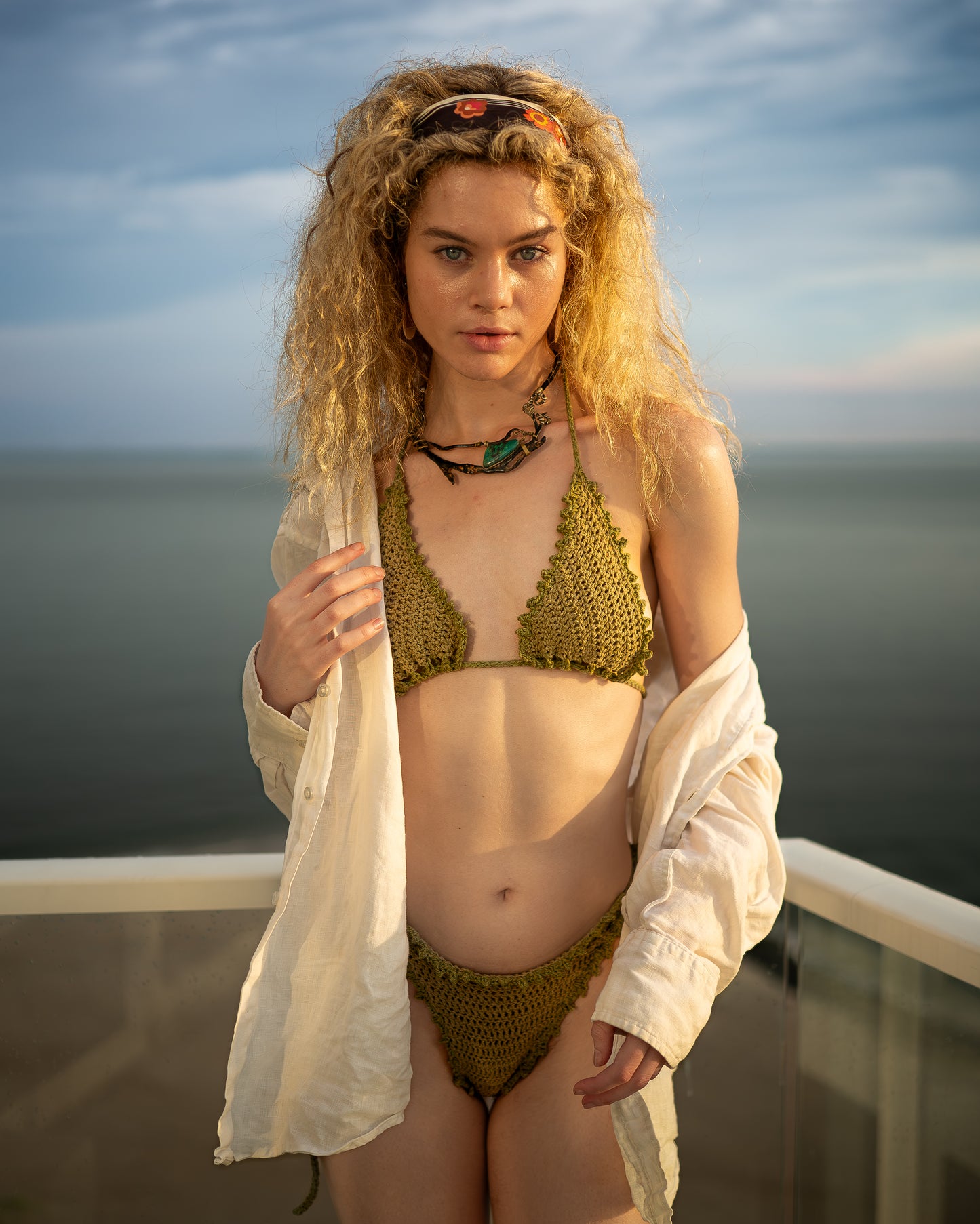 Marée String Tie Bottom - Pistacho